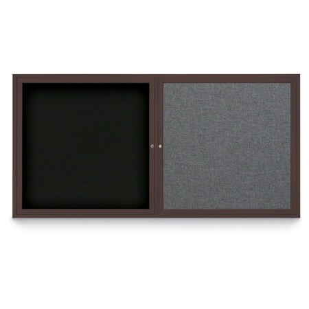 United Visual Products Corkboard, Cork/Gold, 72"x48" UV408PLUS-GOLD-CORK